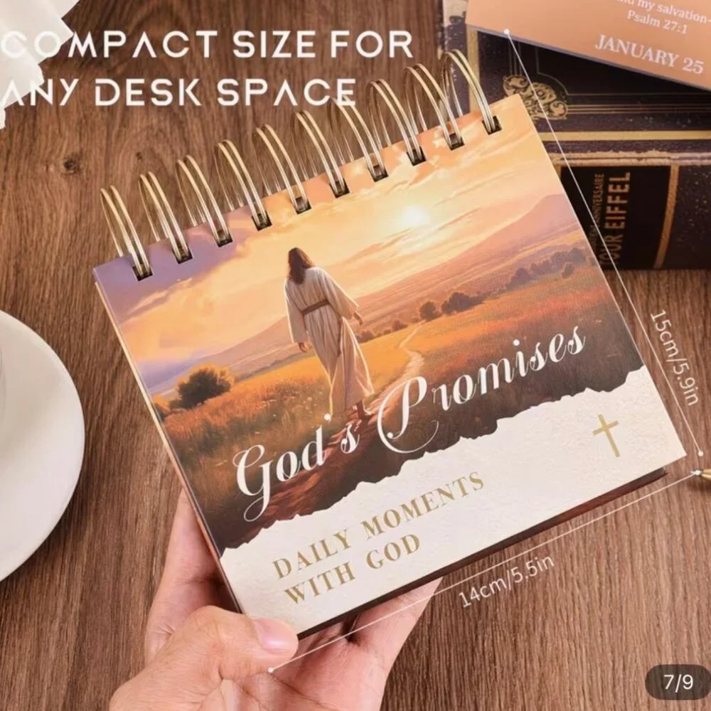 NEW - Factory Sealed Desk Calendar - 365-Day God's Bible Verse Desk Calendar